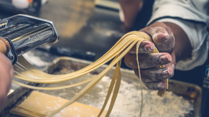 Matlagning i italienska hem illustration